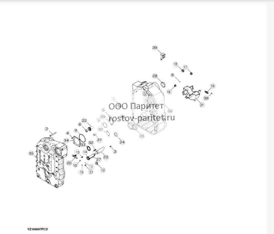 YZ106897 Узел главного картера 